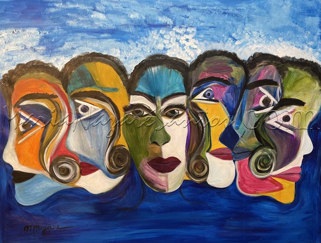 <b>Cod.: </b> 1114, <b>Title:</b> Striking Faces, <b>Year:</b> 2021, <b>Technical:</b> Giclê on , <b>Status:</b> Available