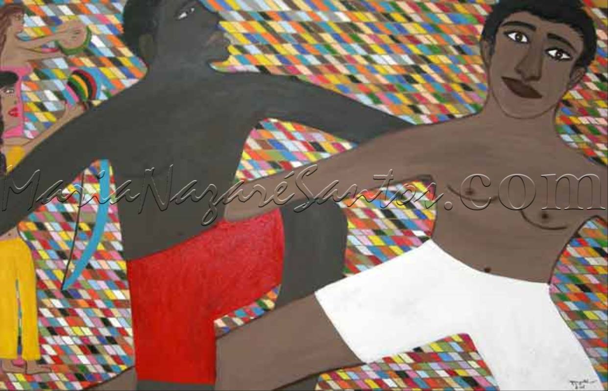 <b>Cod.: </b> 363, <b>Title:</b> Capoeira on Stage, <b>Year:</b> 2007, <b>Technical:</b> Giclee on Canvas, <b>Status:</b> Avaliable