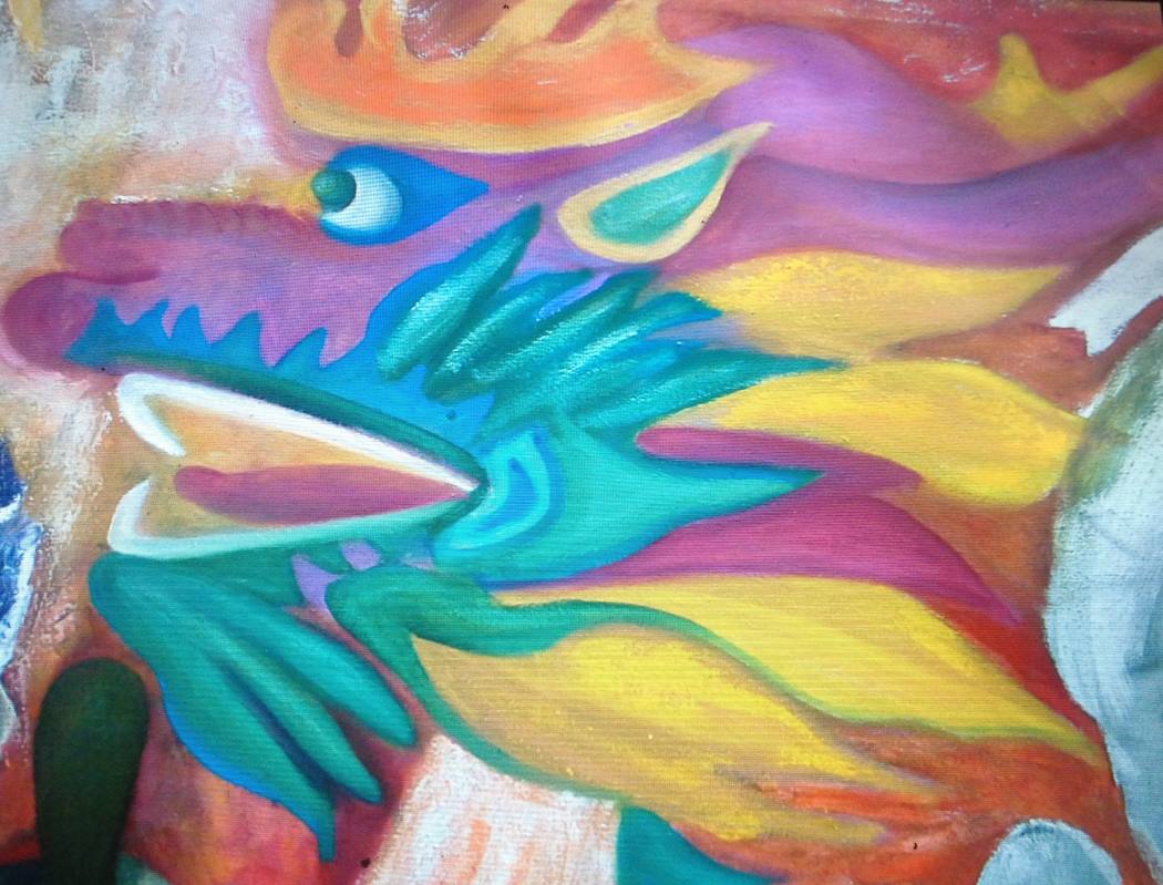 <b>Cod.: </b> 584, <b>Title:</b> Dragon, <b>Dimension:</b> 5 x 7, <b>Year:</b> 2014, <b>Technical:</b> Giclee on Canvas, <b>Status:</b> Avaliable